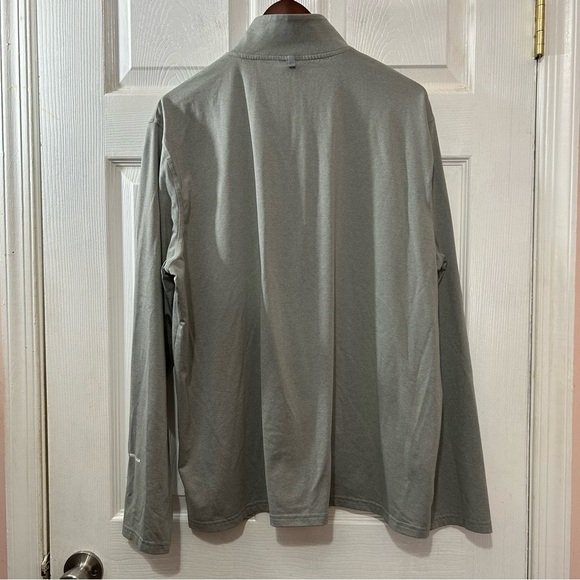 POLO Ralph Lauren Sport Performance Thermo Vent Quarter 1/4 Zip Gray Yellow XL - Picture 2 of 6